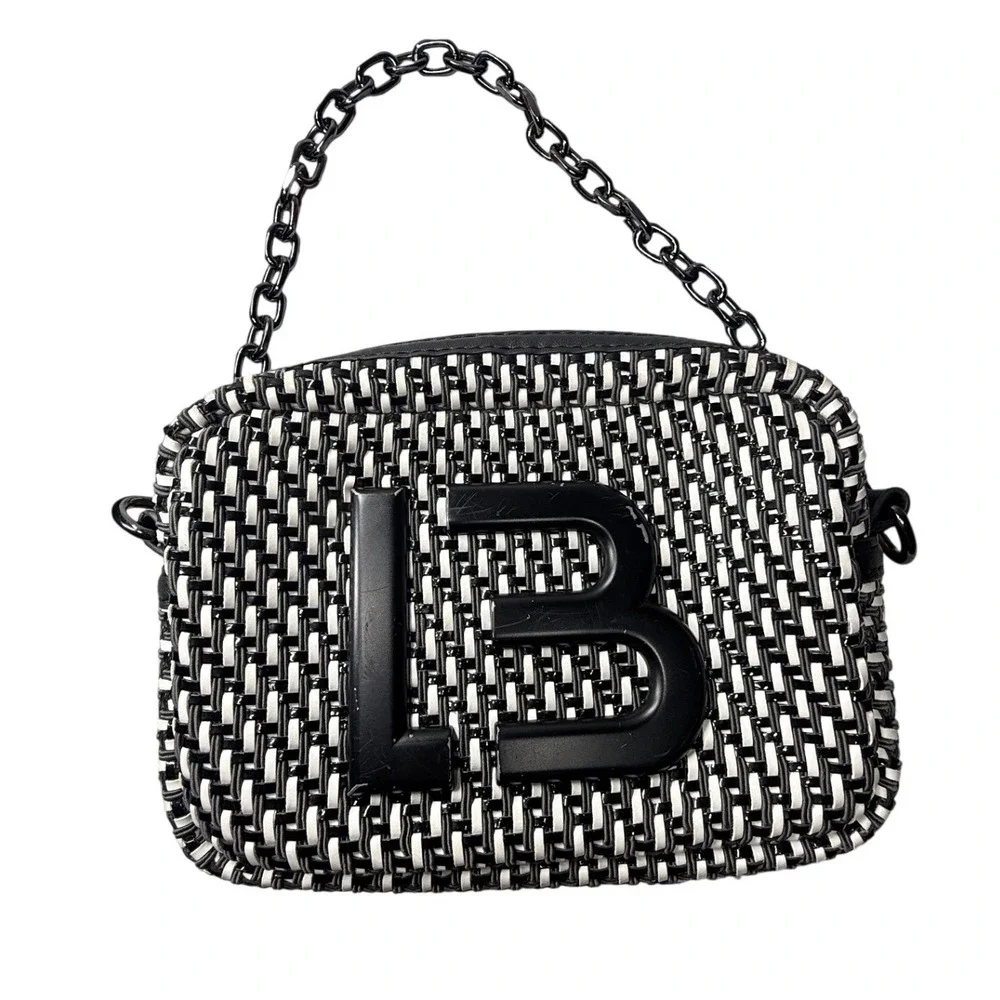 Bimba Y Lola Woven Crossbody Bag